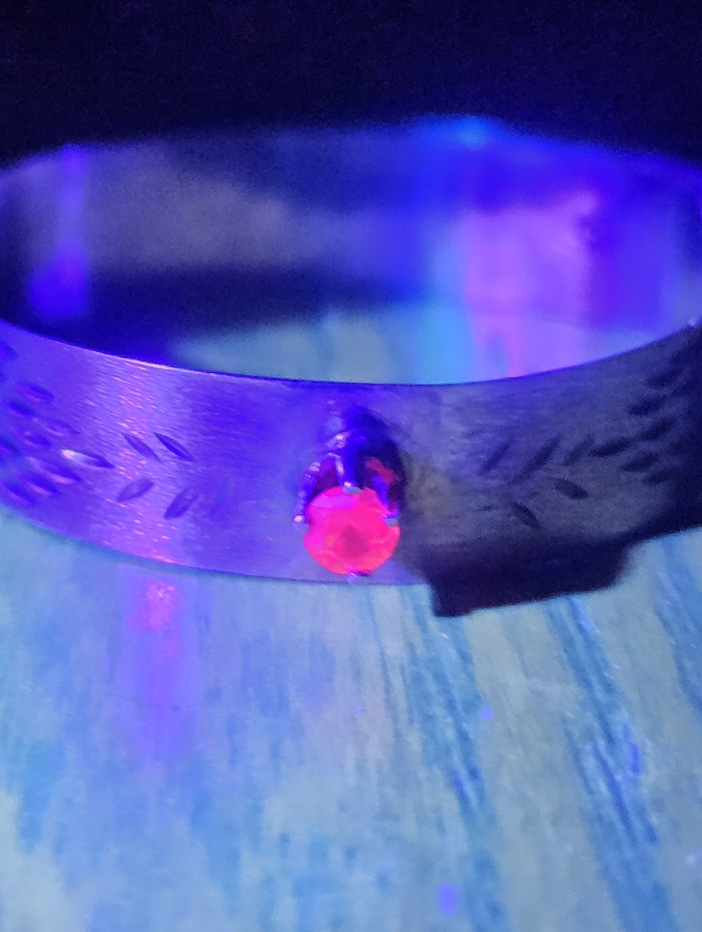 Luxury Antique Victorian Solid 14k Yellow Gold Burmese Ruby Baby Bangle Bracelet - Picture 14 of 14